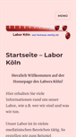 Mobile Screenshot of labor-koeln.de